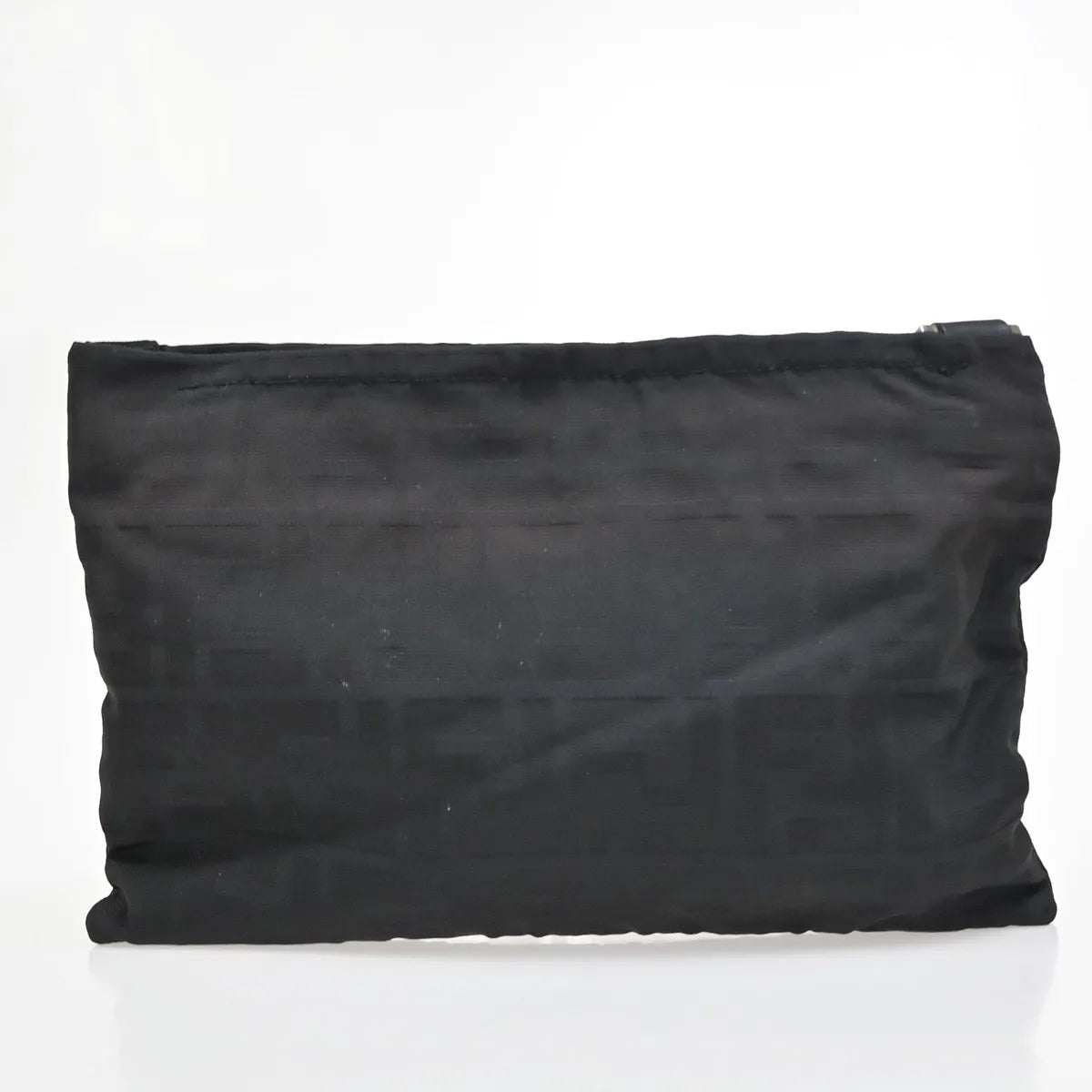 Fendi Logo Zucca Zucca, Black, Canvas, Shoulder Bag