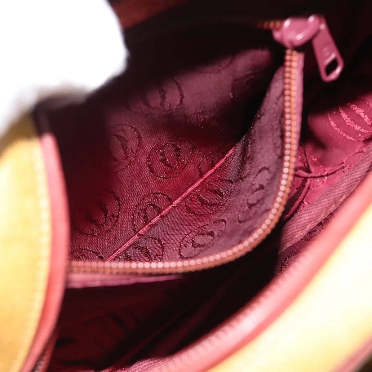 cartier Tasseled Must de Cartier Leather, Yellow, Leather, Shoulder Bag