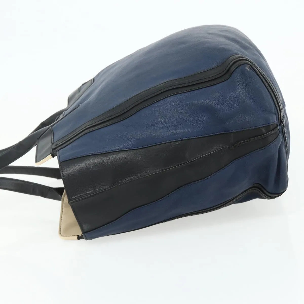 Chloe Alice Tote Leather, Navy, Leather, Tote Bag