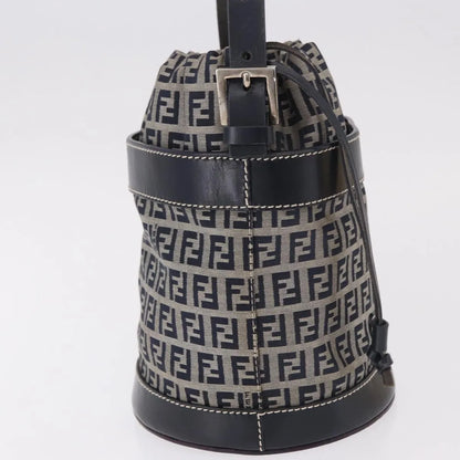 Fendi Zucchino Canvas, Navy, Canvas, Handbag