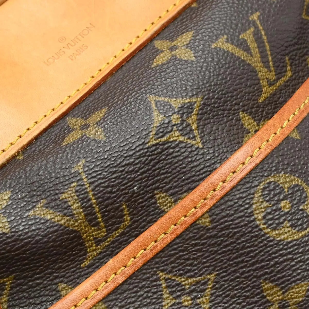 Louis Vuitton Bowling Vanity Printed Tuffetage with Leather, Brown, Canvas, Handbag