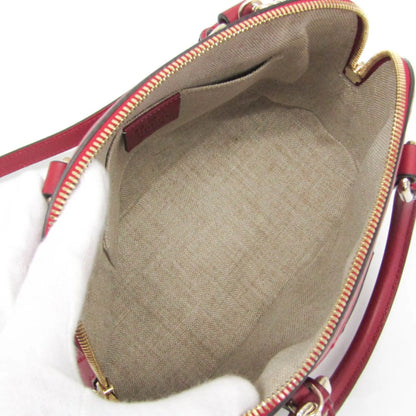 Gucci Convertible Dome Satchel Microguccissima Leather, Red, Leather, Handbag