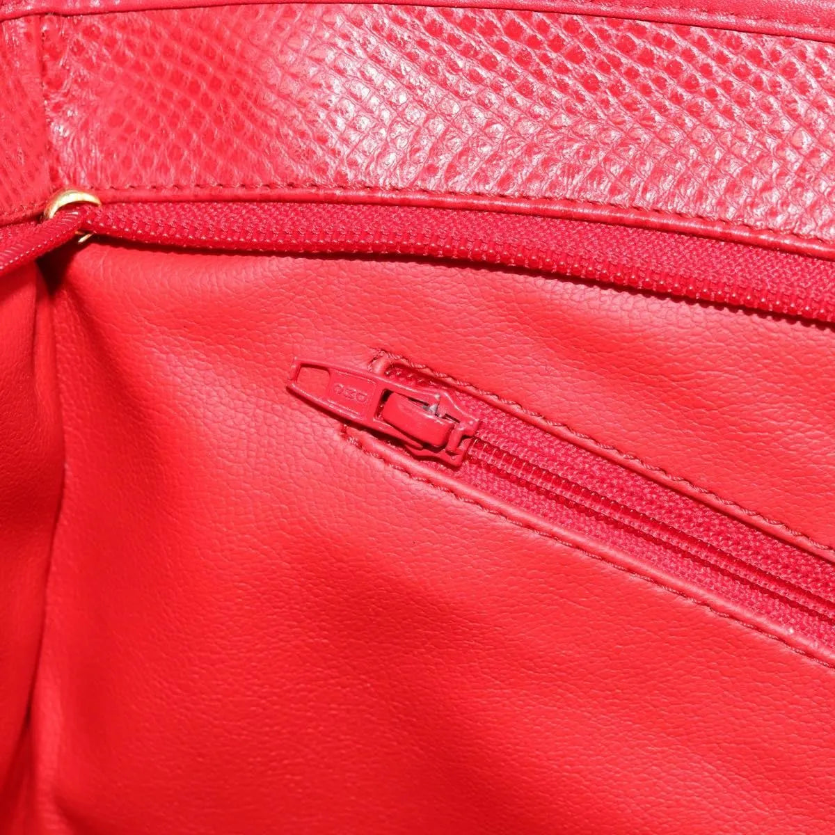 Christian Dior Vintage Tote Leather, Red, Leather, Tote Bag
