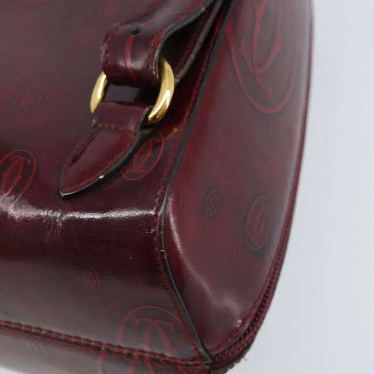 cartier Happy birthday Patent leather, Burgundy, Patent Leather, Backpack