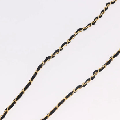"Chanel CC Perfume Bottle Pendant Chain Long Metal with Leather, Crystals and Faux Pearl", Gold, Metal, Necklace