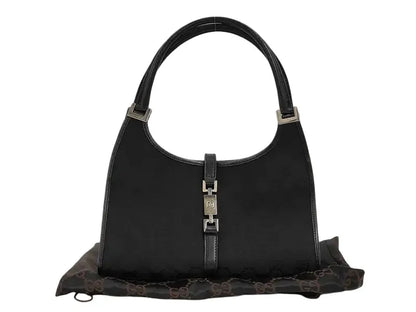 Gucci Jackie Canvas, Black, Canvas, Handbag