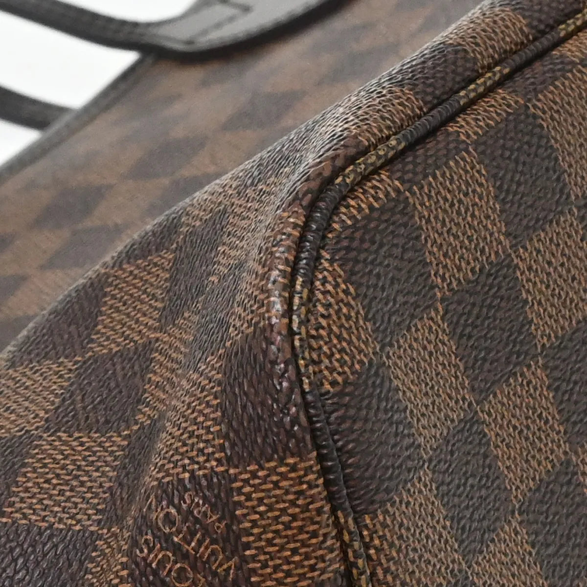 Louis Vuitton Neverfull Tote Damier Ebene, Brown, Canvas, Tote Bag
