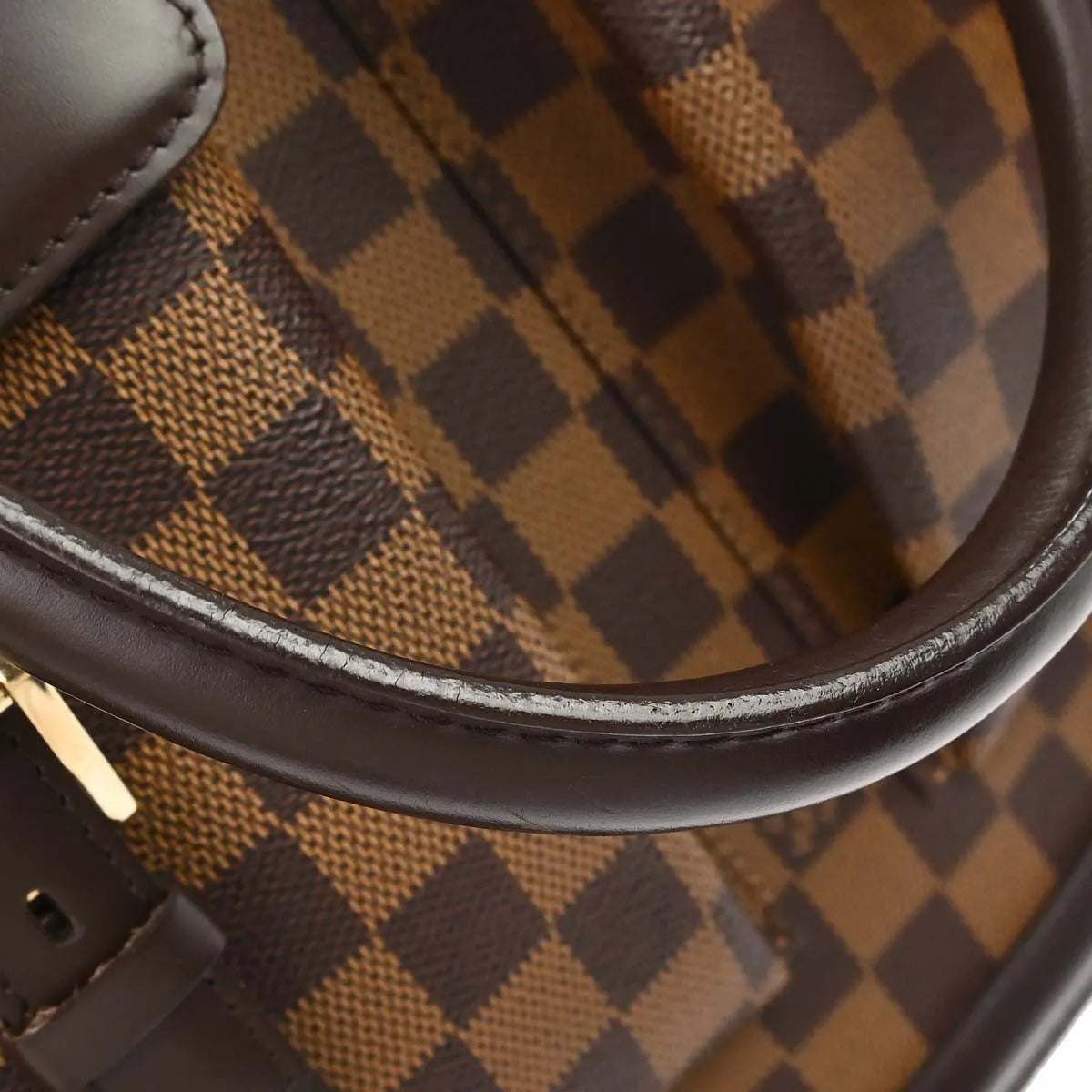 Louis Vuitton Manosque Damier, Brown, Canvas, Tote Bag