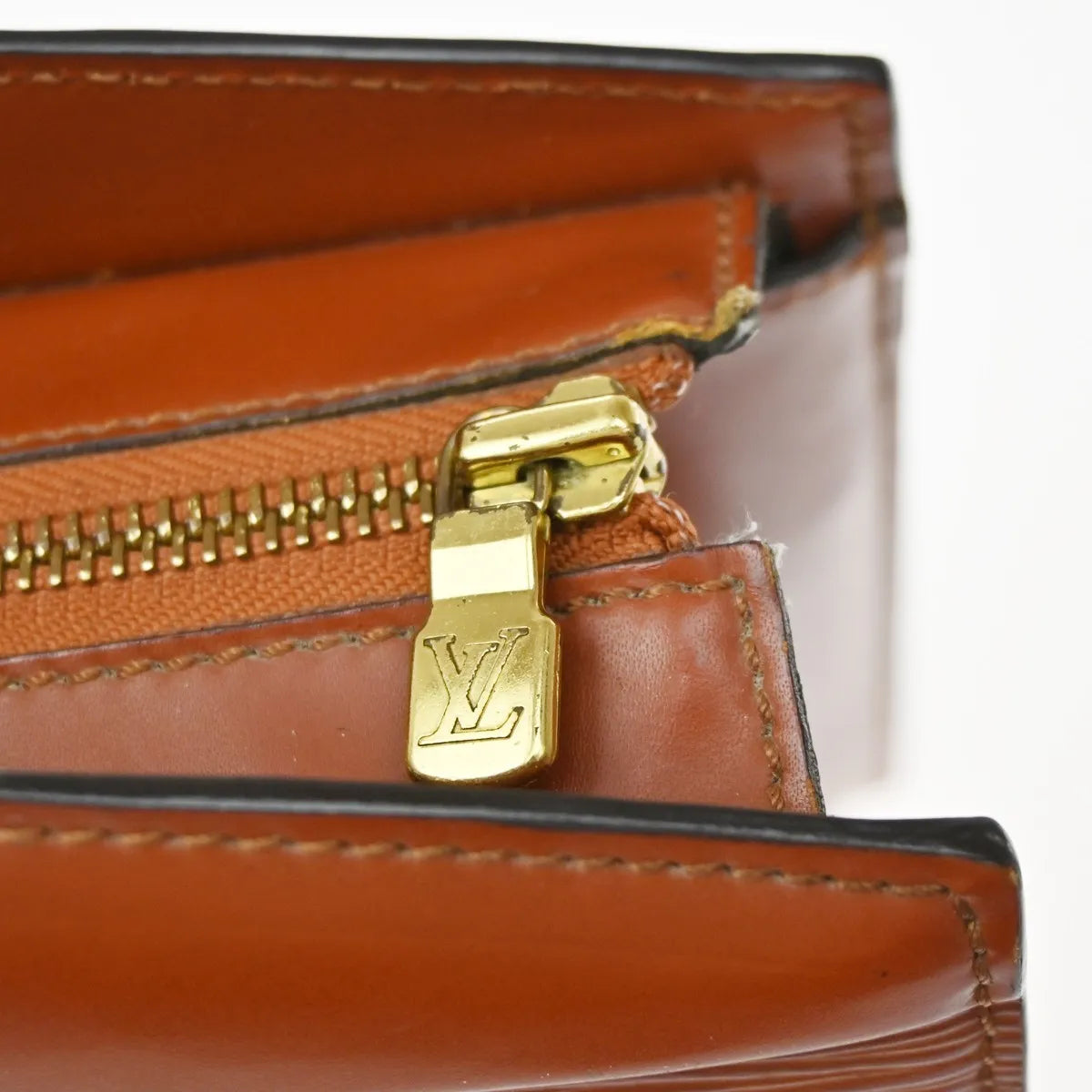 Louis Vuitton Riviera Epi Leather, Brown, Leather, Handbag