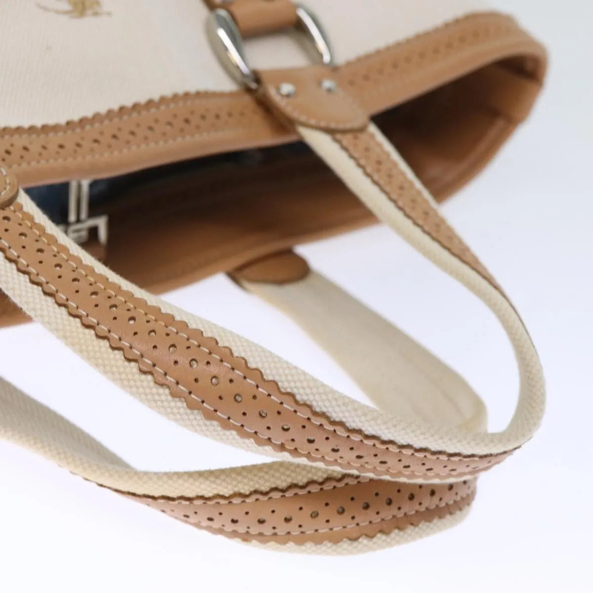 Burberry Blue Label Canvas, Beige, Canvas, Tote Bag