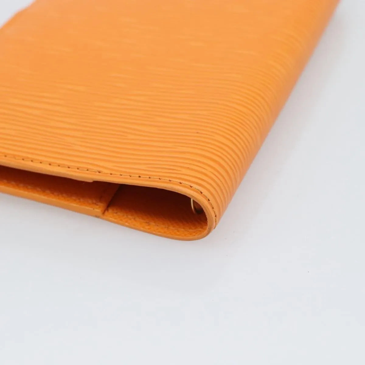 Louis Vuitton Agenda Cover Epi, Orange, Leather, Clutch