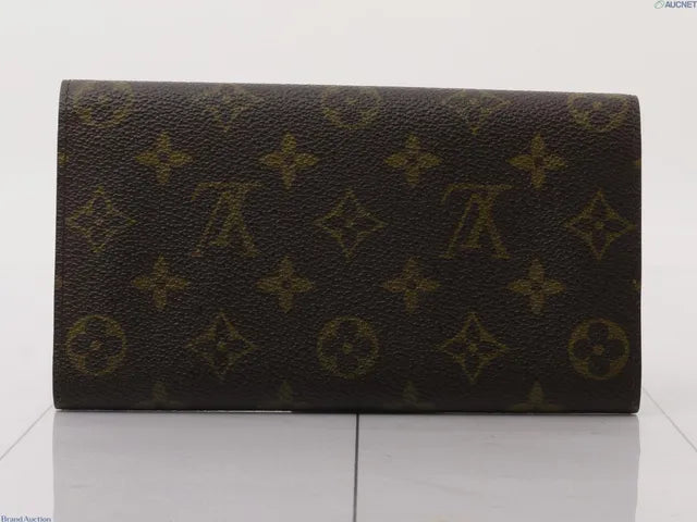 Louis Vuitton Zippy wallet vertical, Brown, Canvas, Wallet