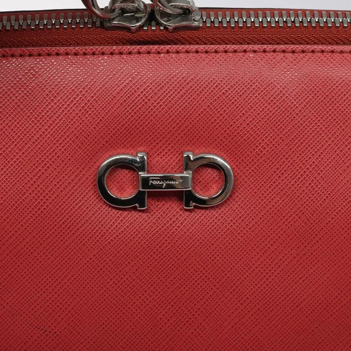 Salvatore Ferragamo Gancini Leather, Pink, Leather, Handbag