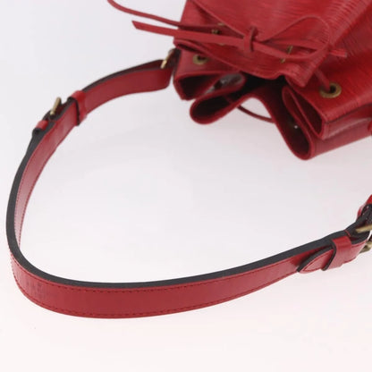 Louis Vuitton Noe Epi Leather, Red, Leather, Shoulder Bag