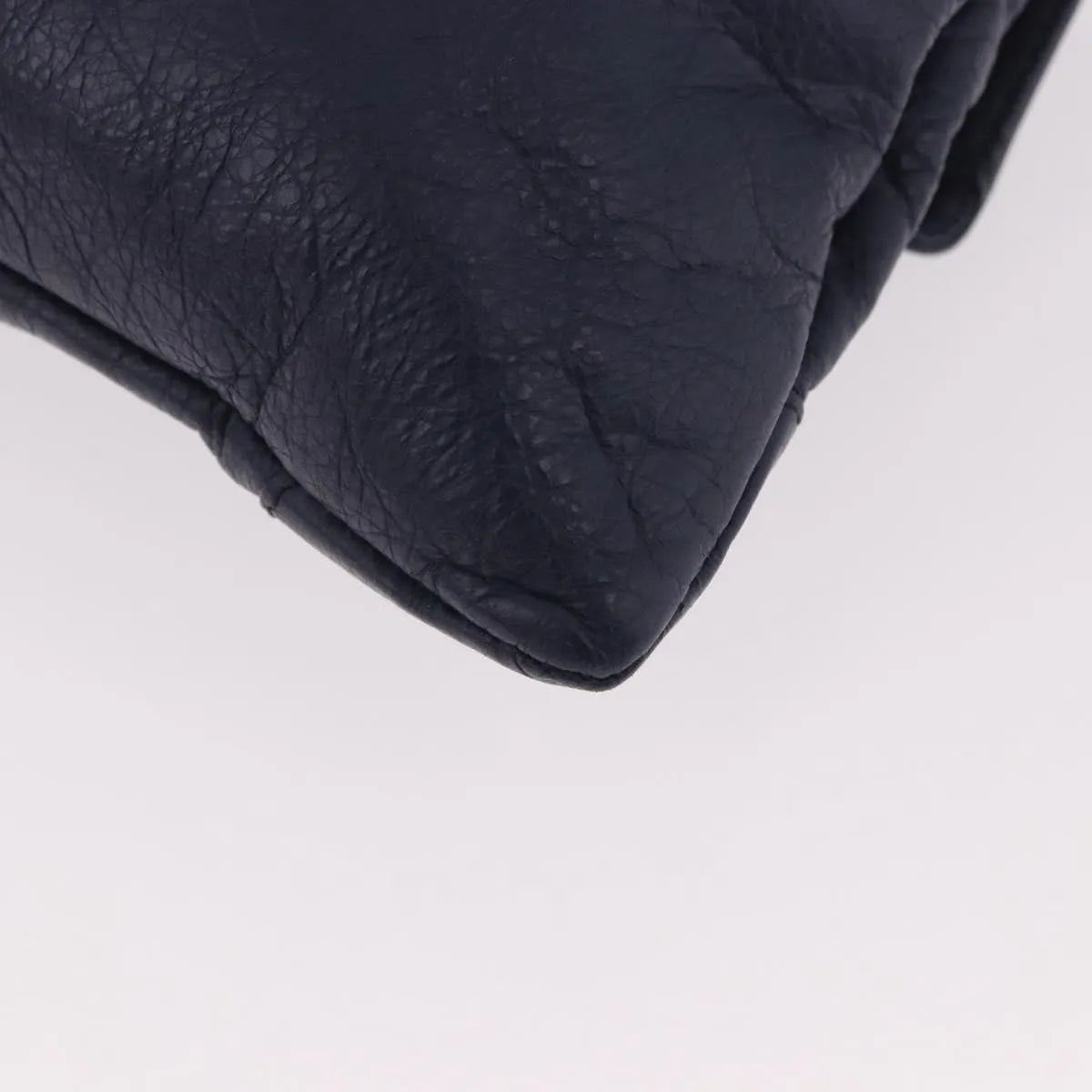Balenciaga Classic Studs Envelope Strap Clutch Leather, Navy, Leather, Clutch