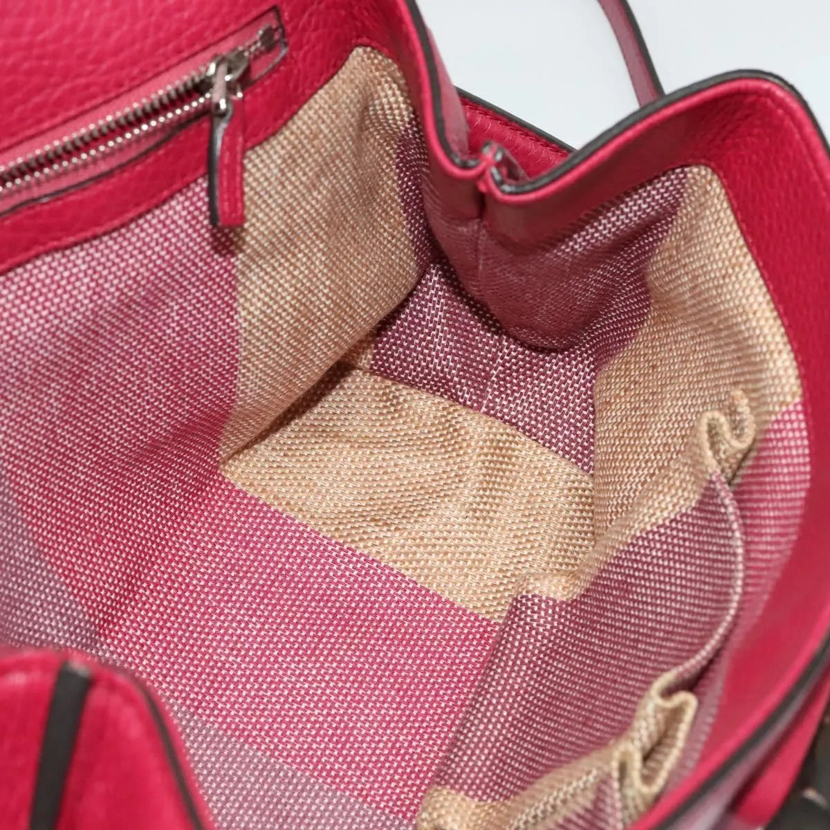 Gucci Bamboo Daily Top Handle Leather, Pink, Leather, Shoulder Bag