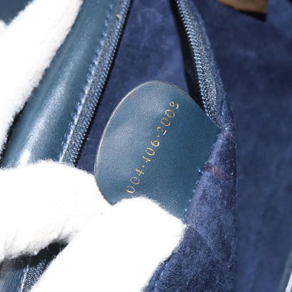 Gucci Vintage Interlocking G Flap Leather, Navy, Leather, Shoulder Bag