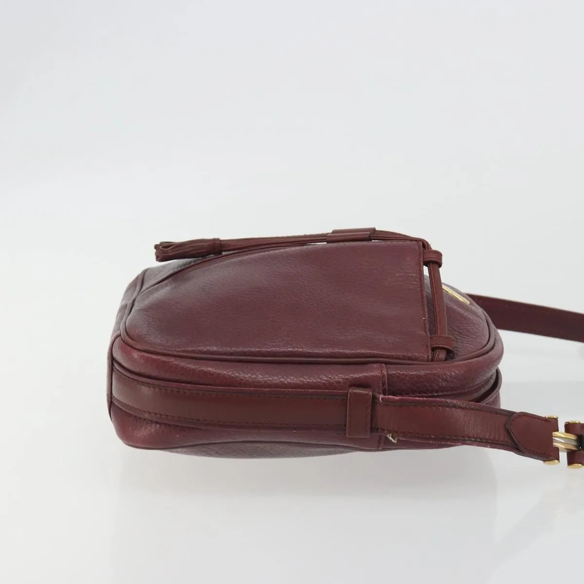 Cartier Tasseled Must de Cartier Leather, Burgundy, Leather, Shoulder Bag