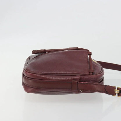 Cartier Tasseled Must de Cartier Leather, Burgundy, Leather, Shoulder Bag