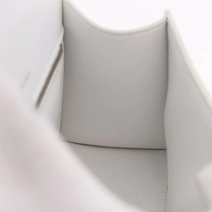 Balenciaga Hourglass Top Handle Leather, White, Leather, Handbag