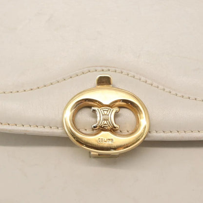 Celine Vintage Leather, Ecru, Leather, Shoulder Bag
