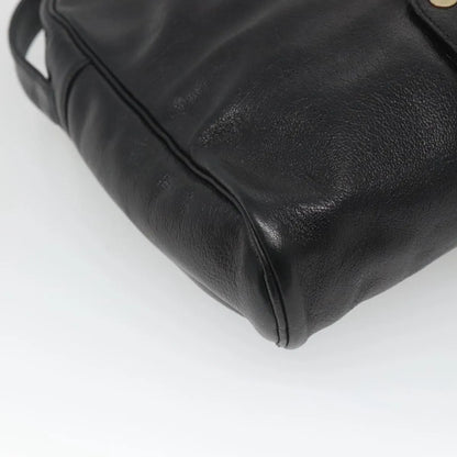 Christian Dior Vintage Leather, Black, Leather, Shoulder Bag