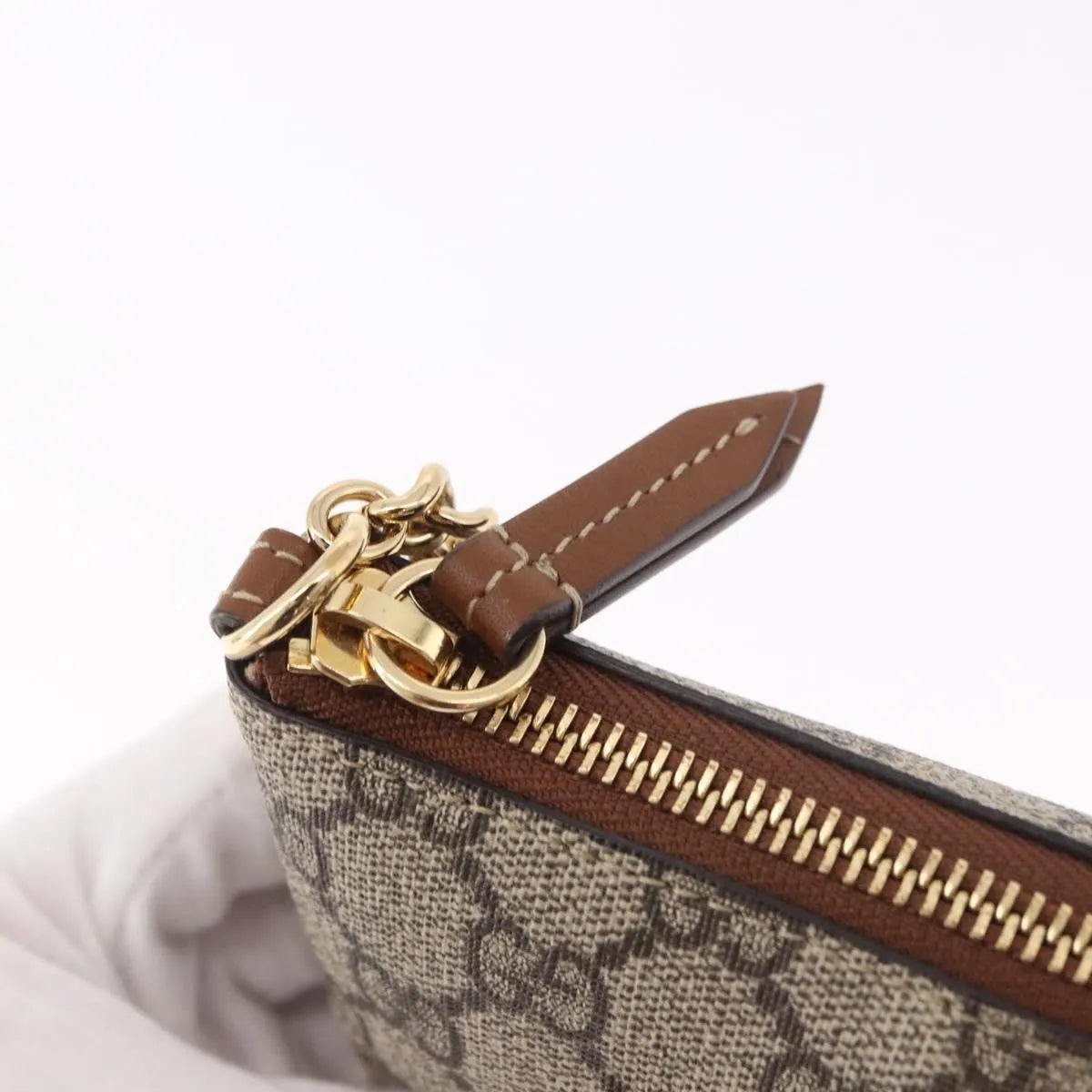 Gucci Pochette GG Canvas, Beige, PVC, Clutch