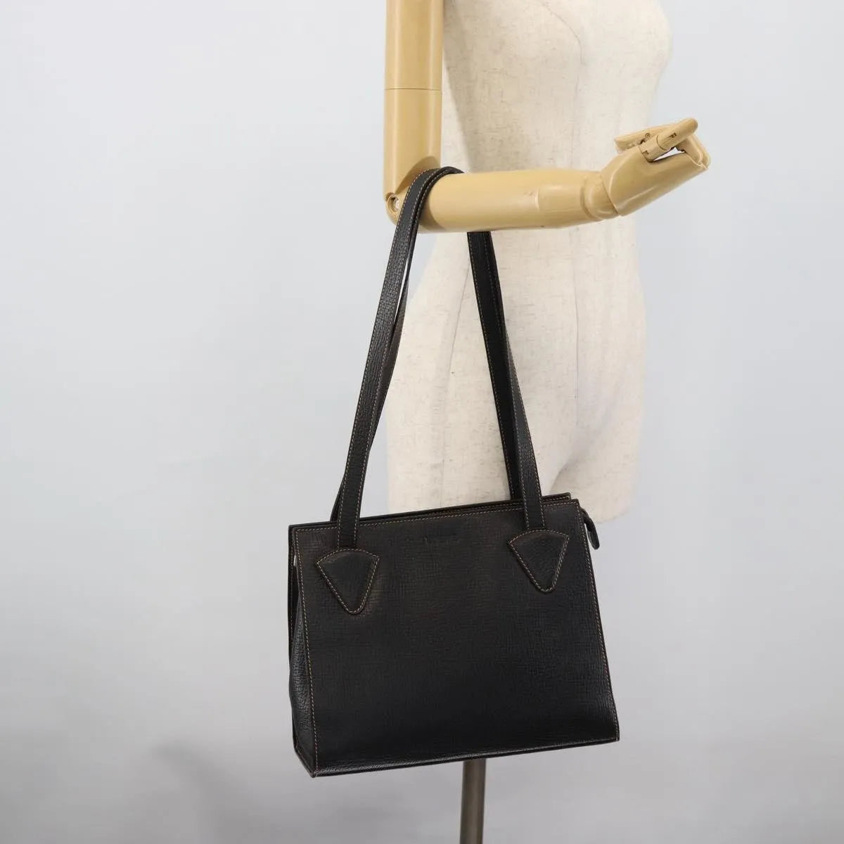 Loewe Vintage Leather, Black, Leather, Tote Bag