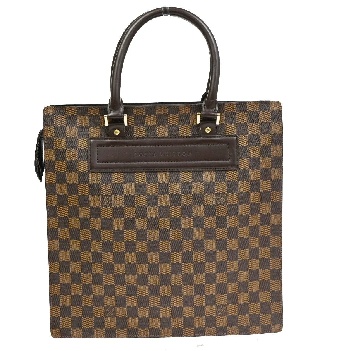 Louis Vuitton Venice Sac Plat Damier, Brown, Canvas, Tote Bag