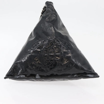 Chanel Bon Bon Pyramid Wristlet Patent, Black, Patent Leather, Shoulder Bag