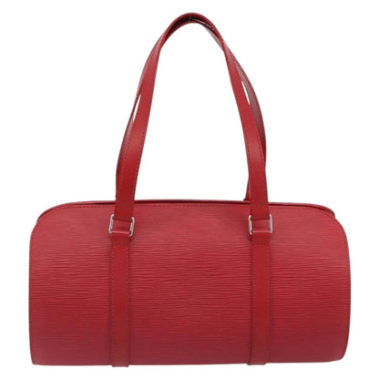 Louis Vuitton Soufflot Epi Leather, Red, Leather, Handbag