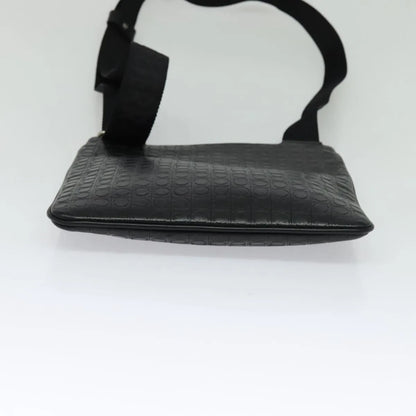 Salvatore Ferragamo Vintage Leather, Black, Leather, Shoulder Bag