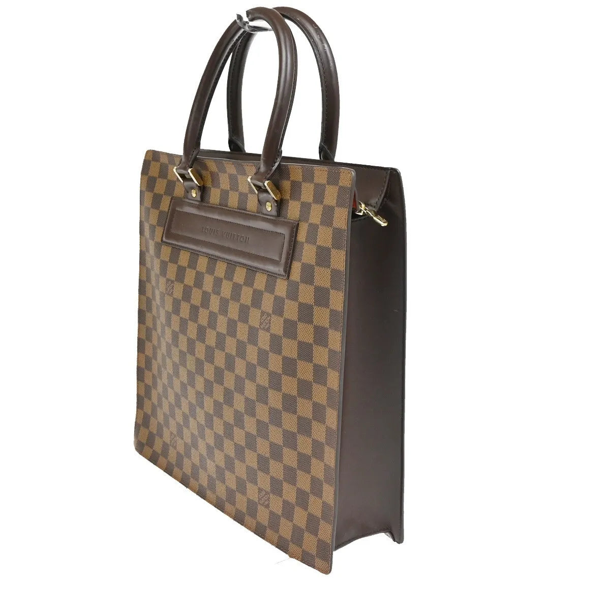 Louis Vuitton Venice Sac Plat Damier, Brown, Canvas, Tote Bag