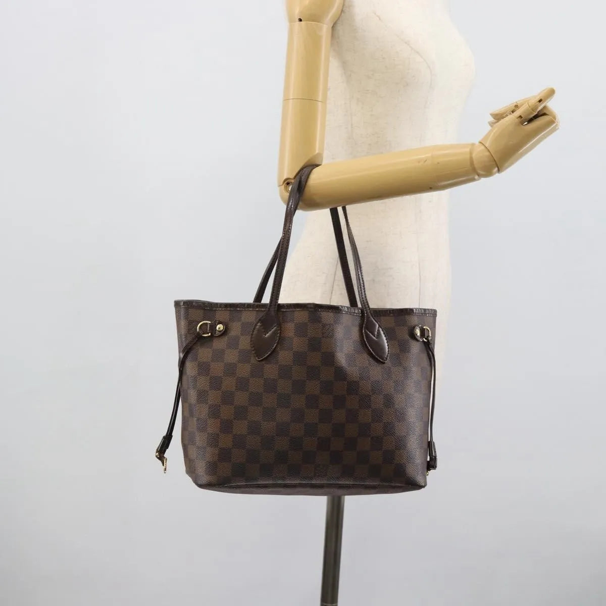 Louis Vuitton Neverfull Tote Damier, Brown, Canvas, Tote Bag