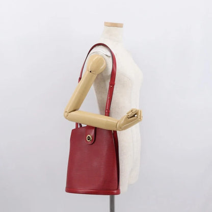 Louis Vuitton Cluny Epi Leather, Red, Leather, Shoulder Bag