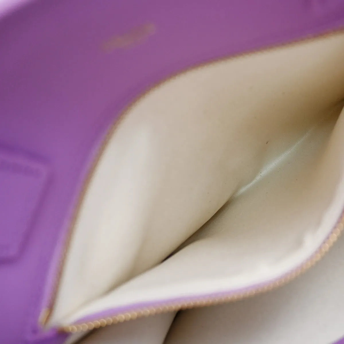 Celine Vertical Cabas Tote Canvas with Leather, Purple, Canvas, Tote Bag