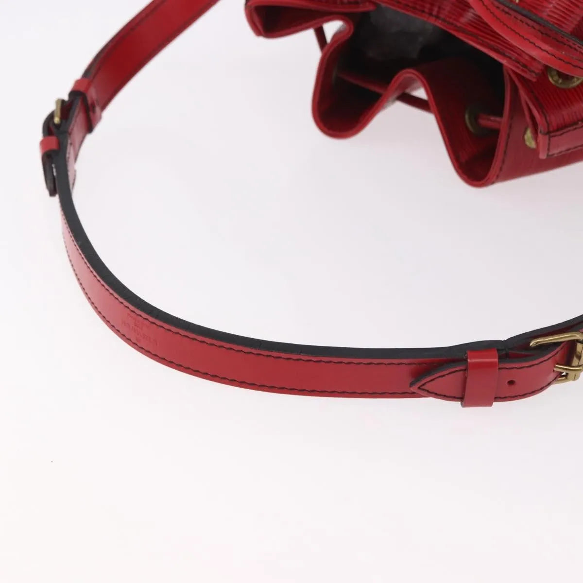 Louis Vuitton Petit Noe Epi Leather, Red, Leather, Shoulder Bag