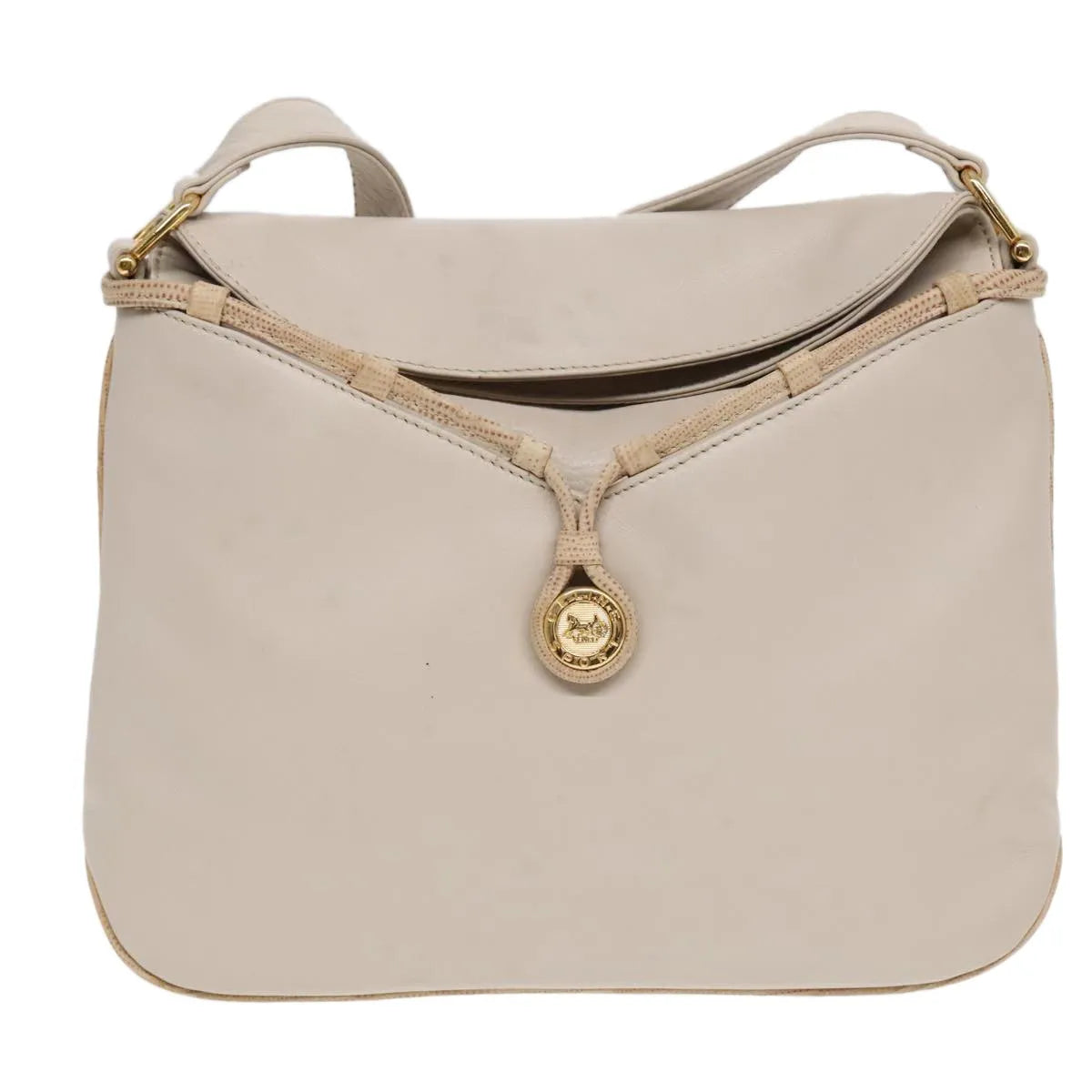 Celine Horse Carriage Leather, Beige, Leather, Shoulder Bag
