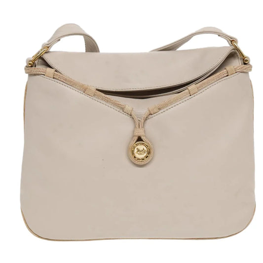 Celine Horse Carriage Leather, Beige, Leather, Shoulder Bag