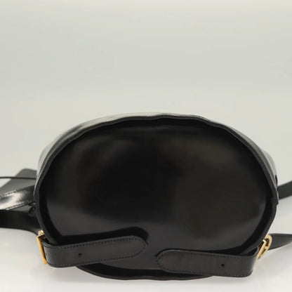 Salvatore Ferragamo Gancini Patent Leather, Black, Patent Leather, Backpack