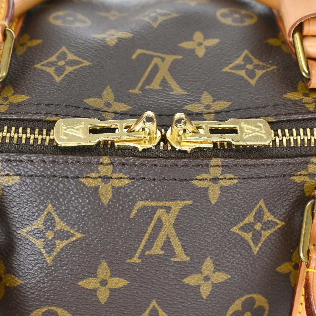 Louis Vuitton Keepall Monogram, Brown, Canvas, Travel Bag