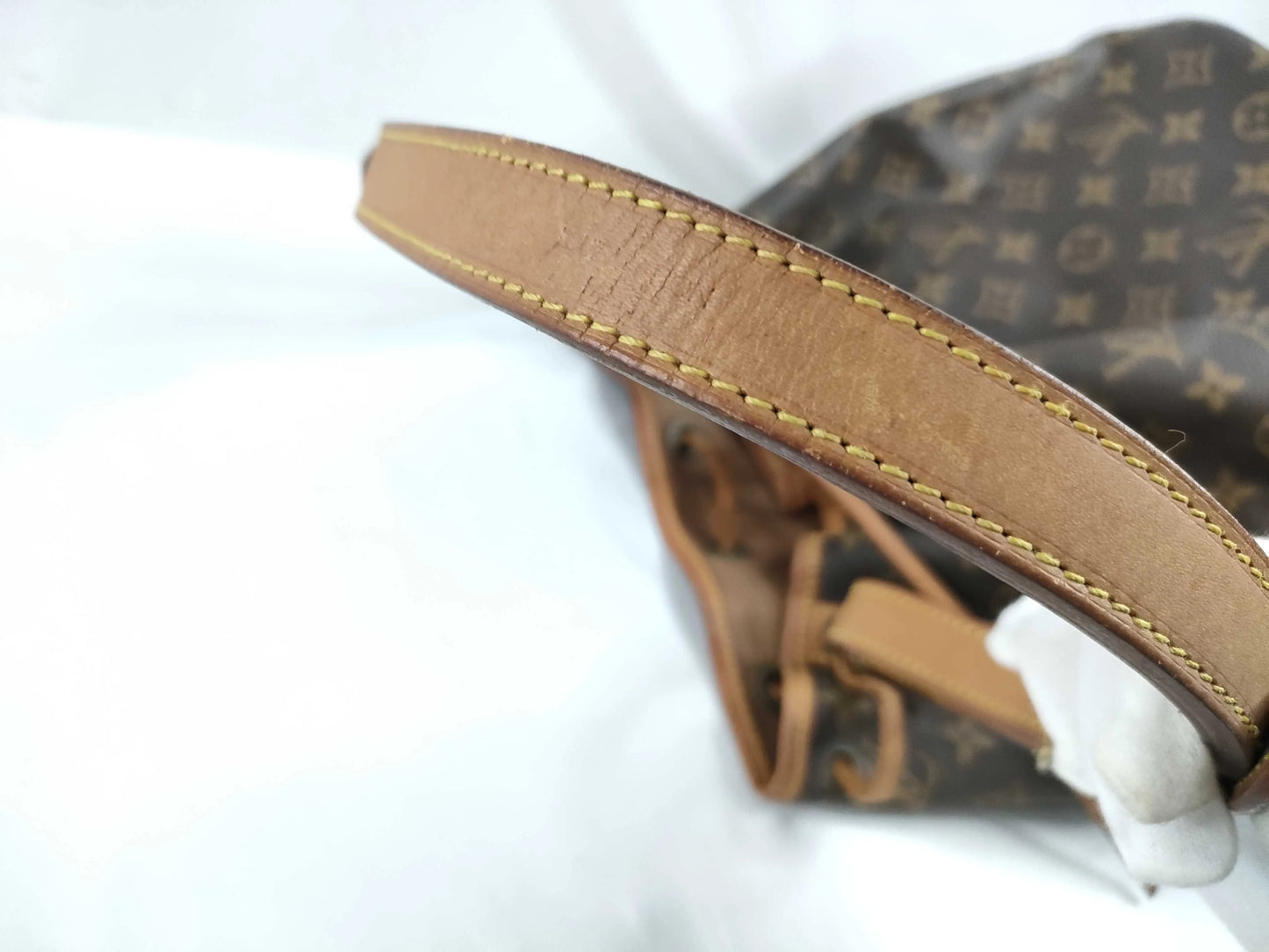 Louis Vuitton Petit Noe Monogram Canvas, Brown, Canvas, Shoulder Bag