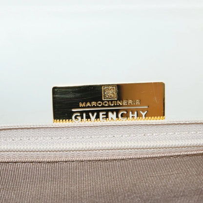 Givenchy Vintage 4G Leather, Gray, Leather, Shoulder Bag