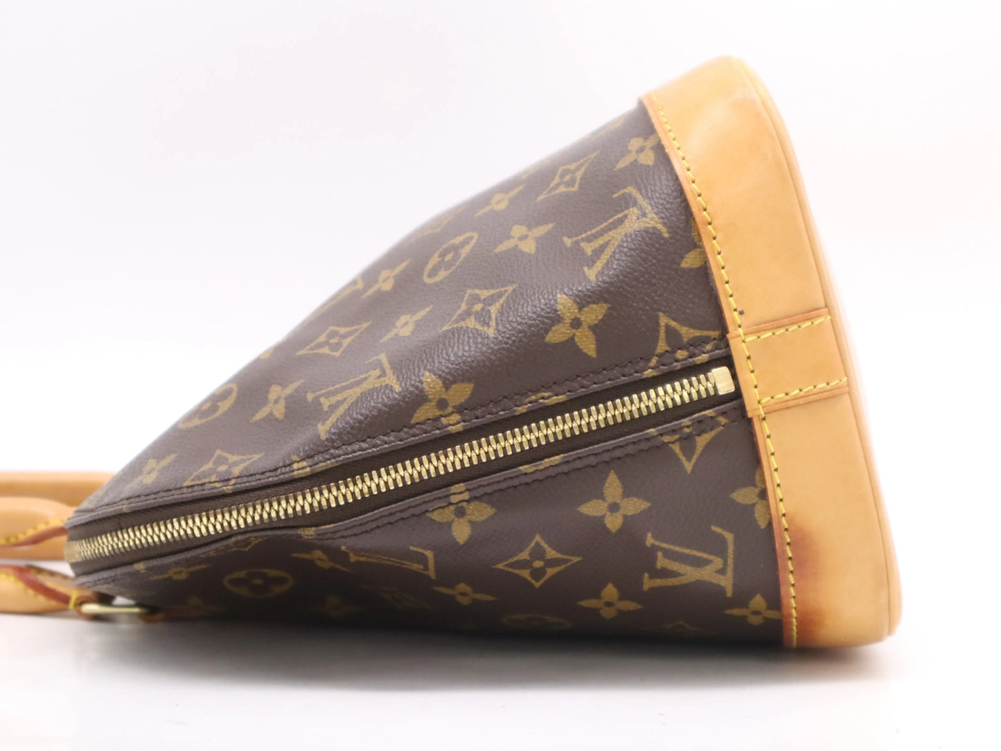 Louis Vuitton Vintage Alma Monogram Canvas, Brown, Canvas, Handbag