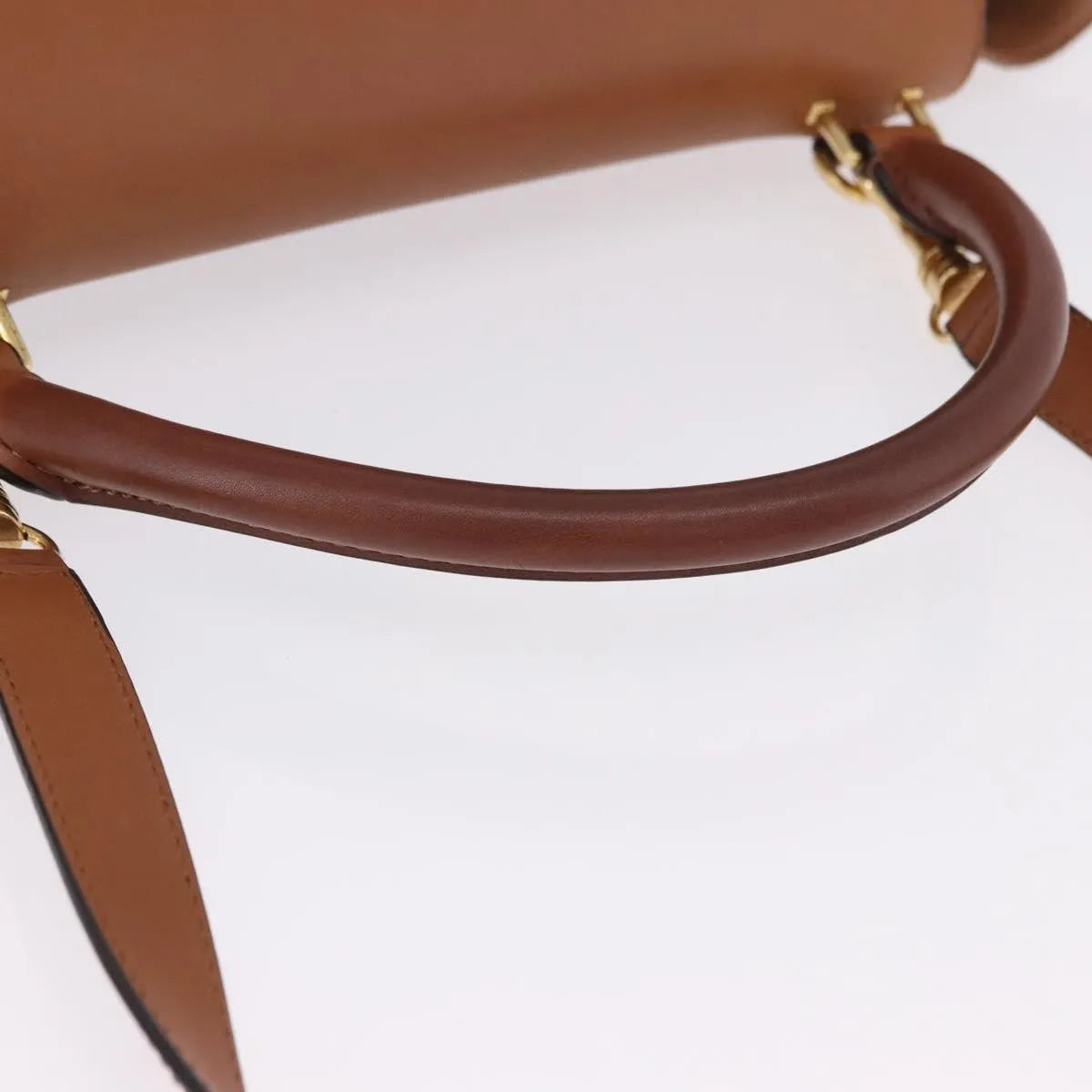 Celine Trapeze Leather, Brown, Leather, Handbag