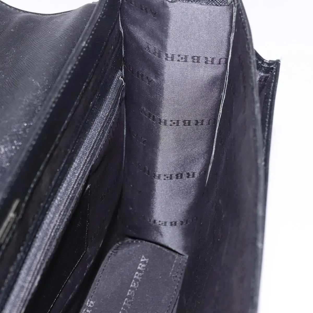 Burberry Vintage Leather, Black, Leather, Briefcase