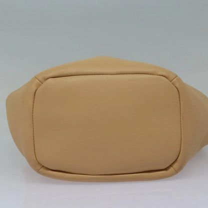 Bottega Veneta Beak Leather, Beige, Leather, Tote Bag