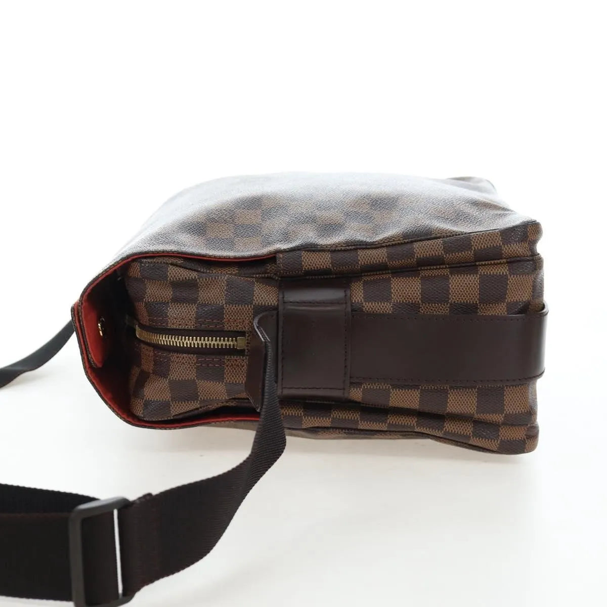 Louis Vuitton Naviglio Damier, Brown, Canvas, Shoulder Bag