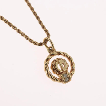 Christian Dior CD Pendant Gold-plated, Gold, Gold Plated, Necklace