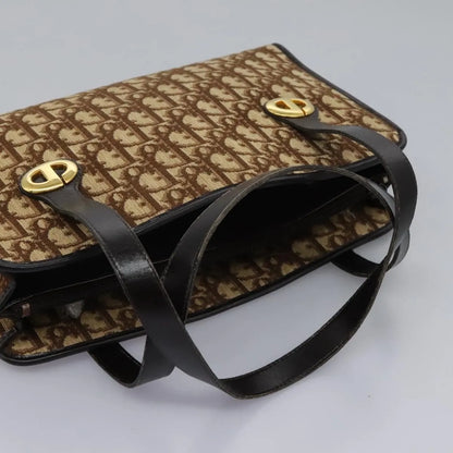 Christian Dior Vintage Trotter Canvas, Brown, Canvas, Handbag